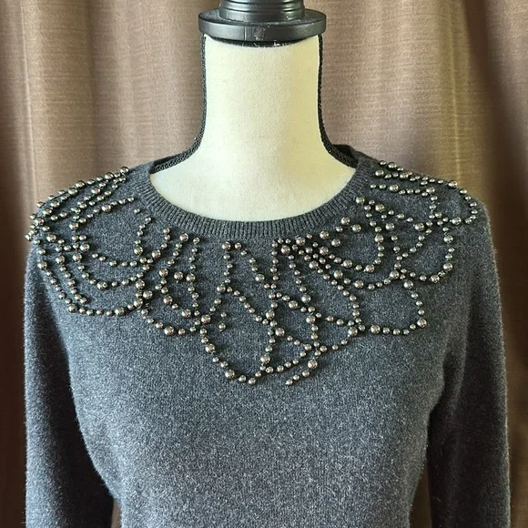 Saks Fifth Avenue Cashm Sweater Size M - Picture 2 of 6